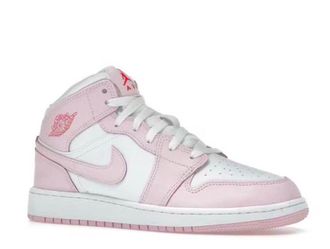 Nike pink/white Jordans