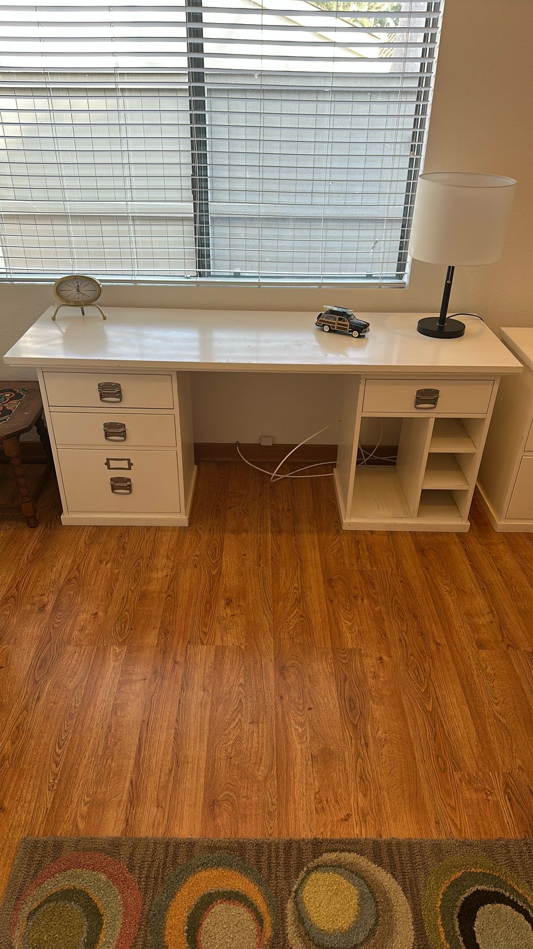 Home Office Desk, And Filing Cabinet