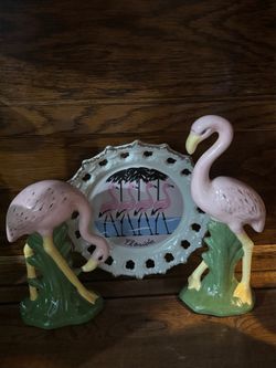 Flamingos and Florida Plate