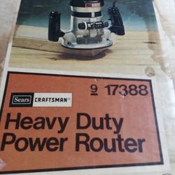 Craftsman Heavy Duty Power Router