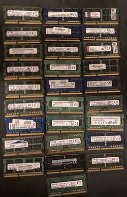 DDR3 Laptop Ram Mixed Lot - 27 Sticks