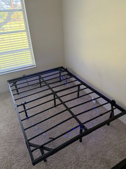 Black Metal Platform Full size Bed Frame