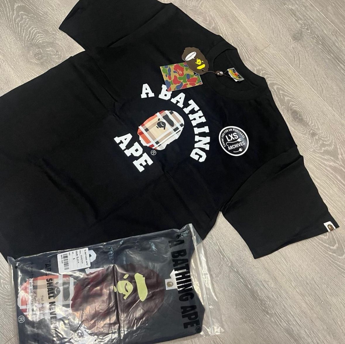 Black Design Bape Tee