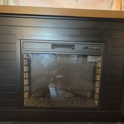 Faux Wood Fireplace Tv Stand 