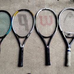 4 Tennis Rackets