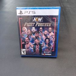 Sony PS5 Aew Wrestling Fight Forever Video Game Brand New Steel Seal Never Been Played