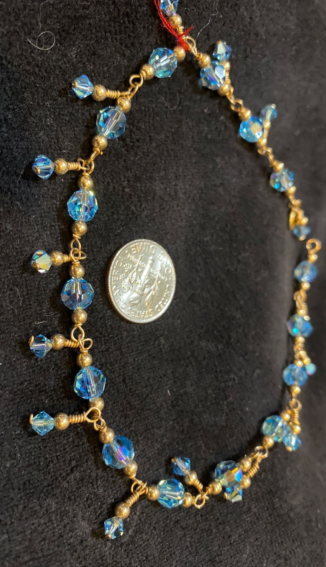 Light blue Swarovski Bracelet/Anklet