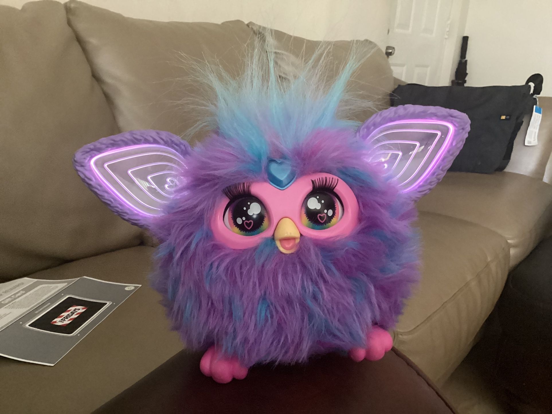 Furby Purple Plush Tie Dye Interactive Toy (2023)