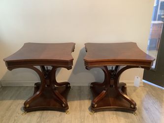 Pair of Empire Style End Tables