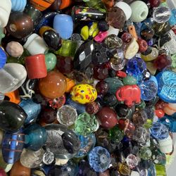 **200 per bag*** Glass Multicolor Mixed (lamp-work, faceted, charm, ect) Beads 