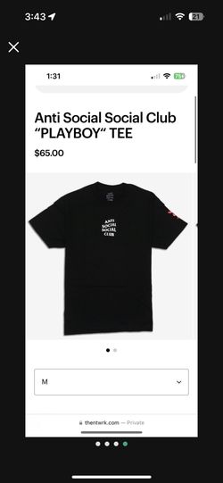 ANTI SOCIAL SOCIAL PLAYBOY TEE
