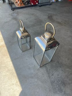 Outdoor candle lanterns