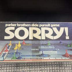 Vintage 1972 Sorry! Sorry Parkers Brothers No. 390 Complete Family Game