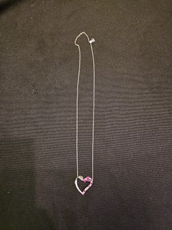 White Gold Heart Necklace