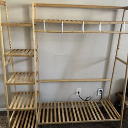 Wooden Clothing Rack