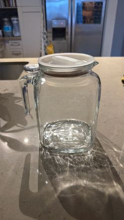 Bormioli Rocco Large Glass Pitcher with Lid