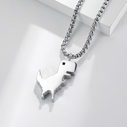 Dinosaur Google T-Rex Cute Pendant Necklace 70cm