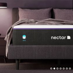 Nectar Cali King Mattress with FREE Bed Frame and Mattress Topper