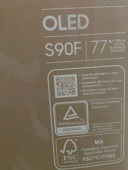 Samsung - 77” Class S90F Series OLED 4K UHD SamsungVision AI Smart Tizen TV