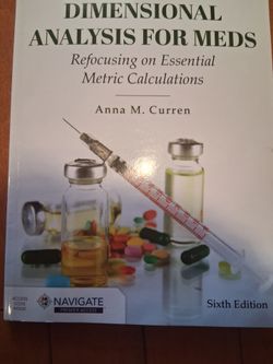 Dimensional Analysis for Meds 6th Edition