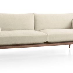 Sherwood 2-Seat Exposed Wood Frame Sofa - Crate and Barrel