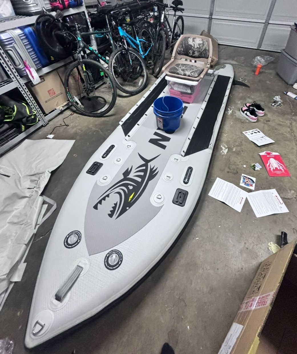 13ft Micro Fishing Skiff (with motor and supplies