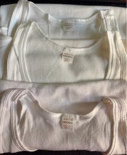 Men’s Jockey White Ribbed Undershirts Size XL – Lot of 3