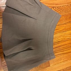 Gray mini skirt