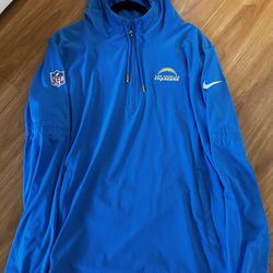 Men's Nike LA Chargers Sideline Half-Zip Hoodie Size Medium