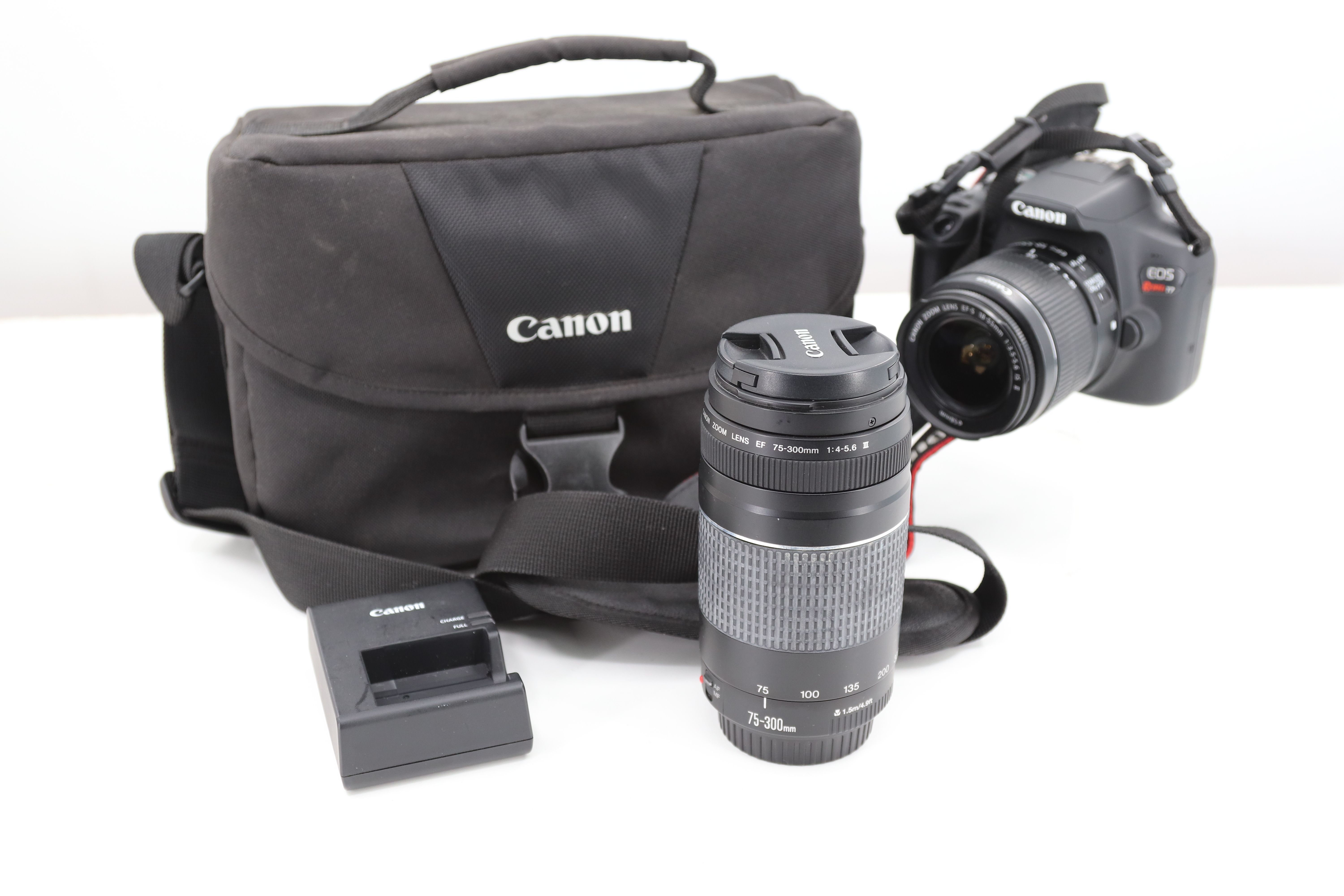 Canon EOS Rebel T7i DSLR Camera BUNDLE w/ 58mm and 75-30mm lenses