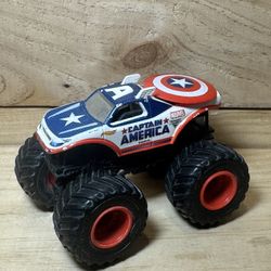 Hot Wheels Monster Jam Captain America Marvel Truck Toy 1:64 Super Hero