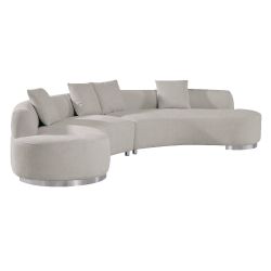 Brickell Contemporary Sofa Cream