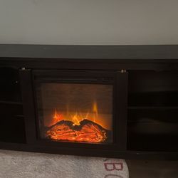 TV Stand With Fireplace