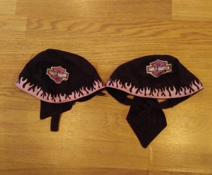 2 Harley - Davidson head bandanas