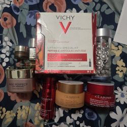 Clarins, Vichy, Elizabeth Arden Face Creams 