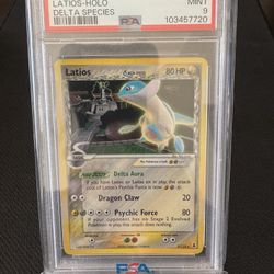 2005 POKEMON EX DELTA SPECIES LATIOS HOLO PSA 9