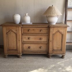 Antique English Pine Sideboard 