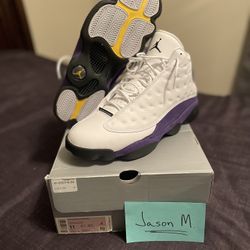 Jordan 13 Lakers (worn 1x )