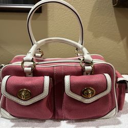 Coach Pocket satchel canvas