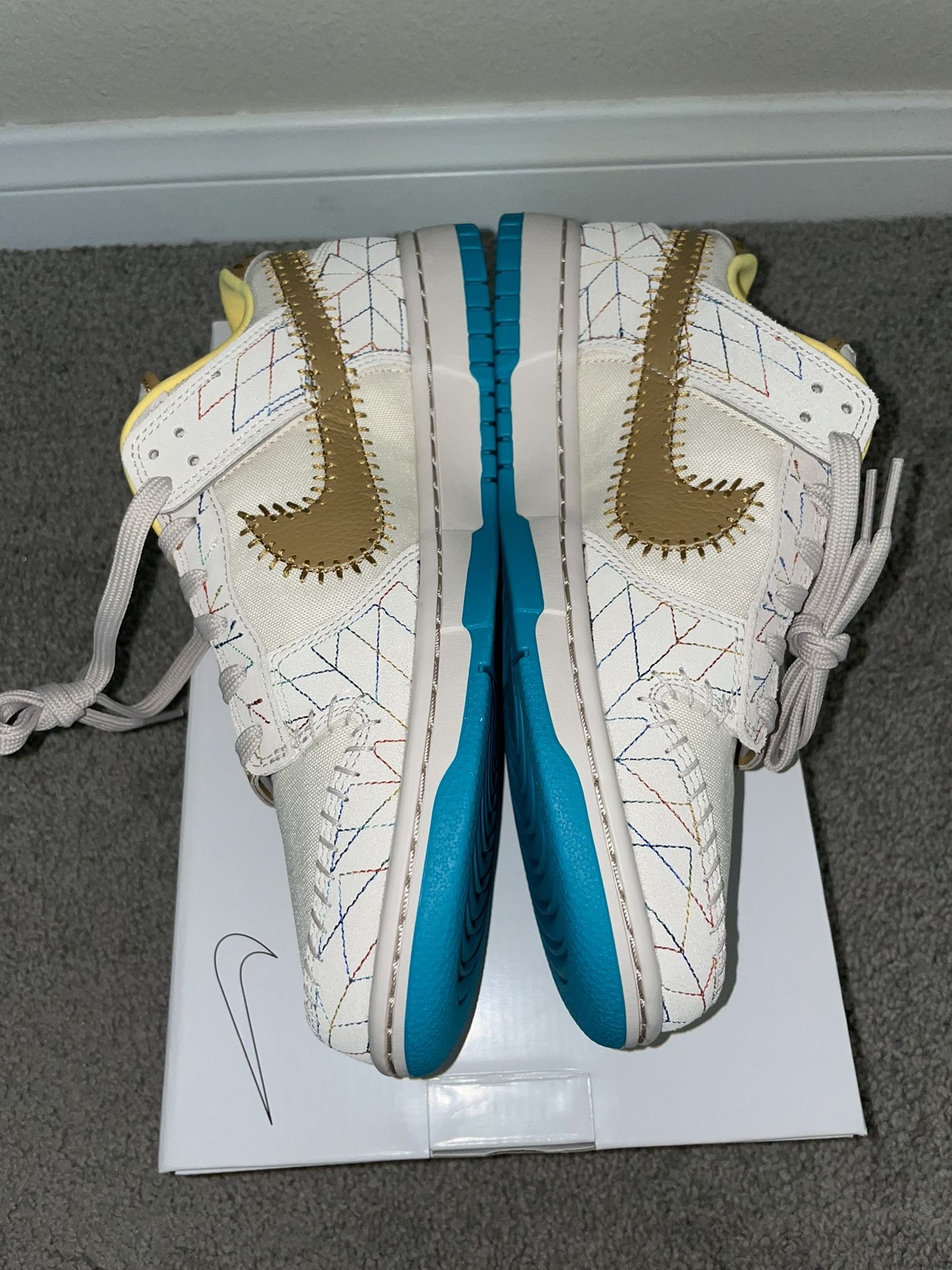 NIKE DUNK LOW N7 BY YOU KYRIE IRVING CUSTOM SIZE 8.5