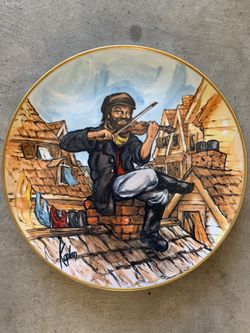 Kaplan Studio Art Collection, Rik Vig, Fiddler on the Roof Fairmont Fine China Plate