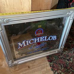 Michelob Beer Mirror $65