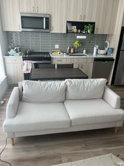 70” Modern Loveseat White Sofa / Couch