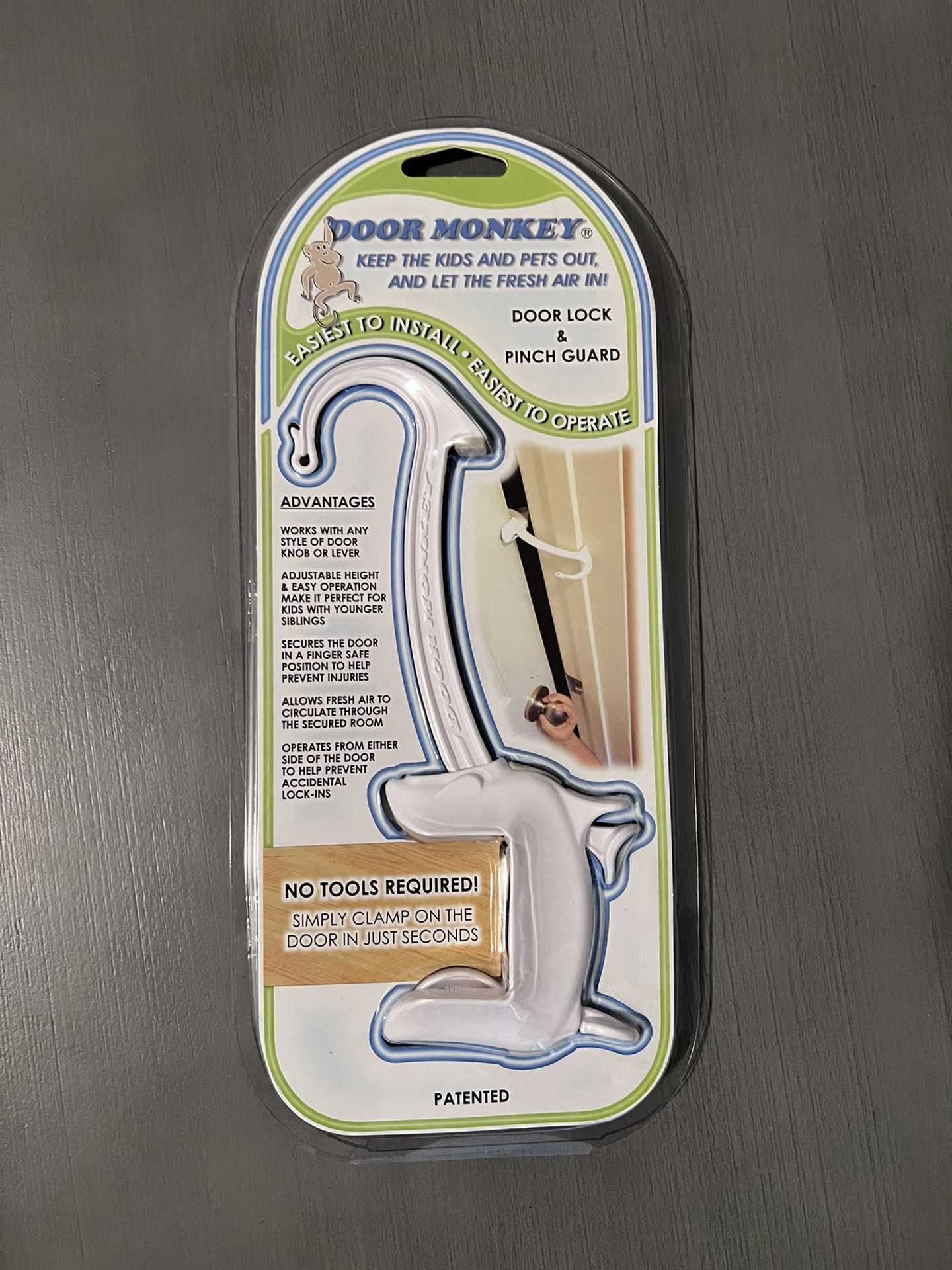 DOOR MONKEY Child Proof Door Lock & Pinch Guard