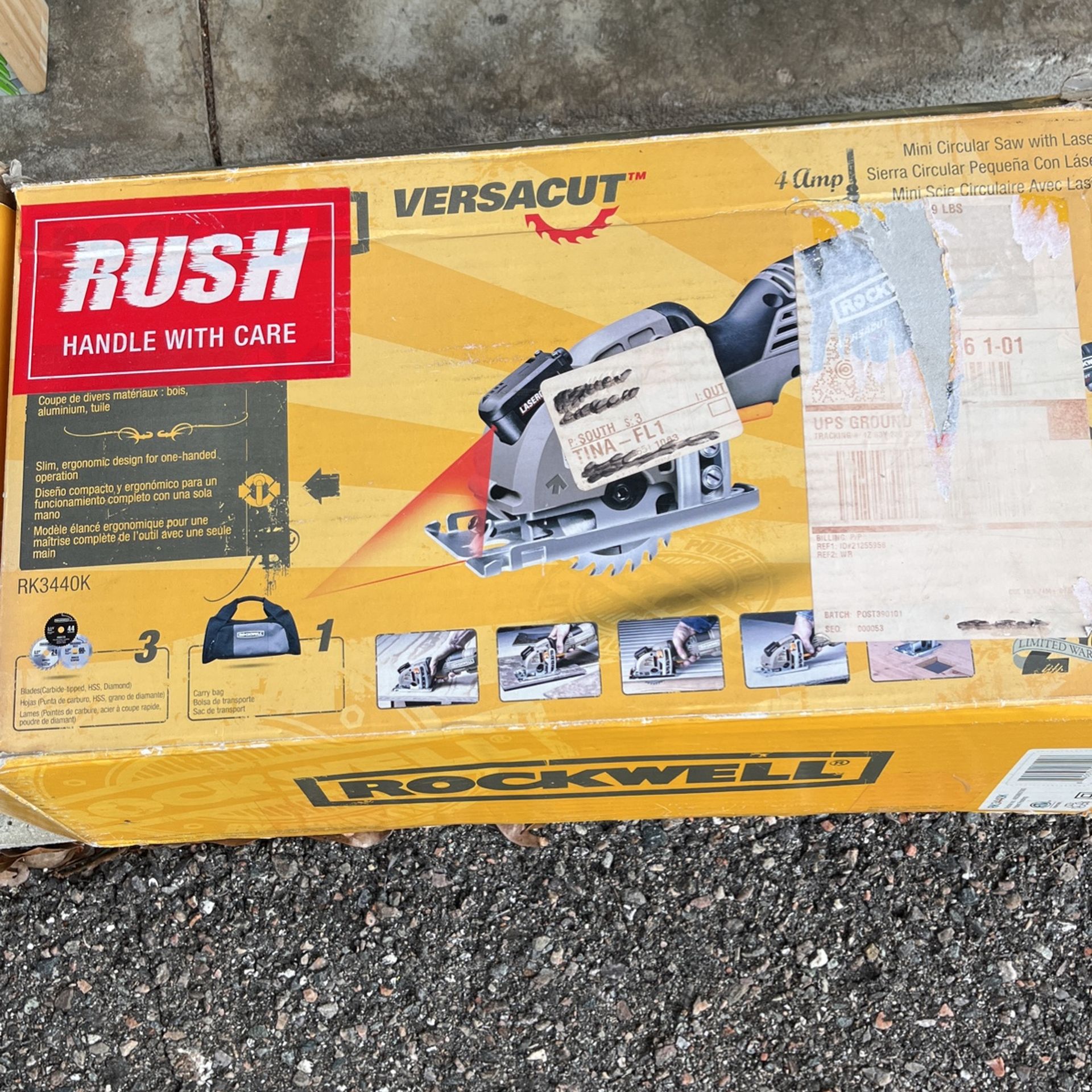 Rockwell RK3440K VersaCut Circular Saw with Carrying Bag - New