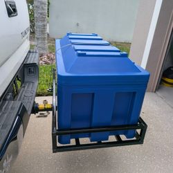Cooler With Hitch Rack
