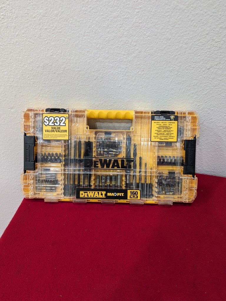 DeWalt MaxFit Steel Drill and Driving Bit Set 160-Piece With Case