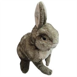 Folkmanis Cottontail Bunny Rabbit Puppet 14" Plush Stuffed Animal Toy Brown Jack