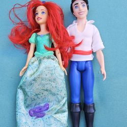 Ariel Mermaid And princes dolls