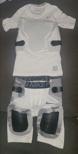 Brand New With Tags Nike Pro Combat Compression  Padded football shirt and Padded Girdle bottom Shorts Set Kids Youth Small